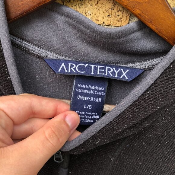 Vintage Arc'Teryx PolarTec Jacket Large Black - Picture 4 of 10